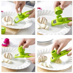 Hand Press Garlic Crusher & Vegetable Chopper