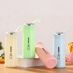 Elegant Glass Water Bottle with Bamboo Lid | Eco-Friendly Reusable Drink Bottle