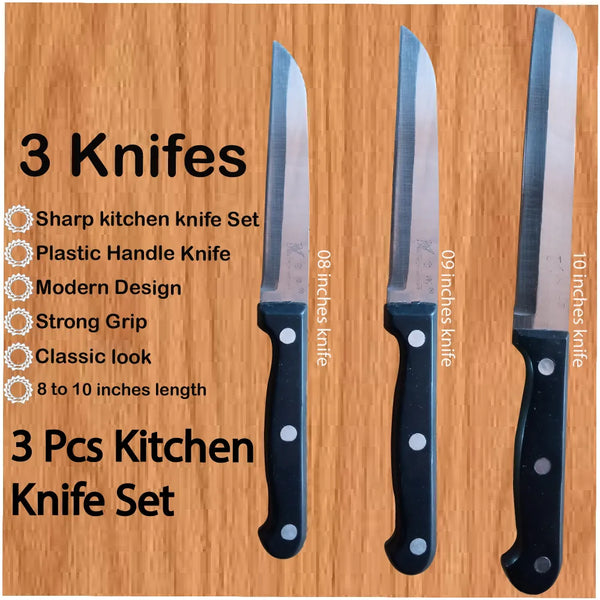 Sharp Multi-Purpose Stainless Steel Knives for Home Kitchen