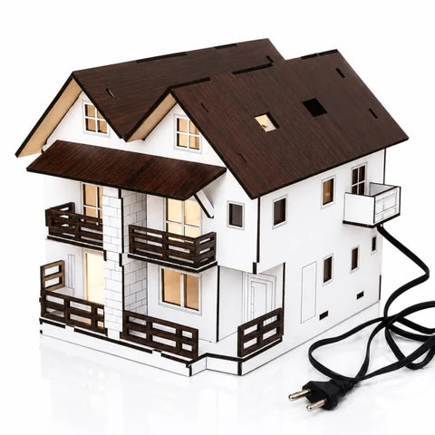 Modern Wooden House 3D Model