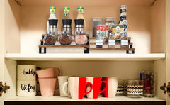 Multi-Purpose Wooden Shelf Rack for Kitchen Storage