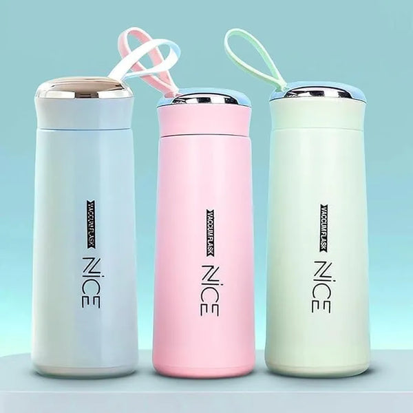 Elegant Glass Water Bottle with Bamboo Lid | Eco-Friendly Reusable Drink Bottle