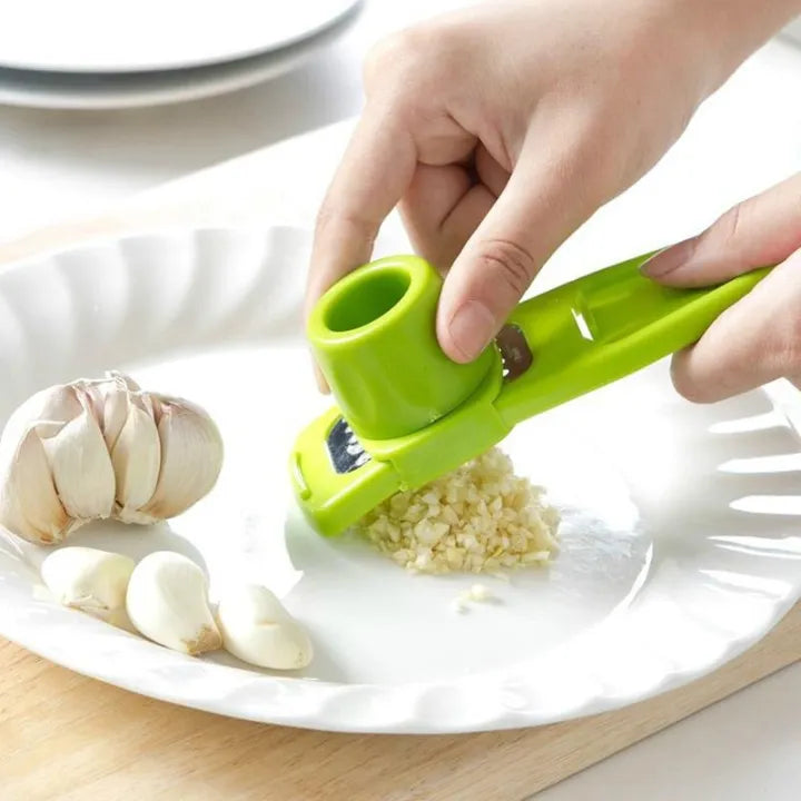 Hand Press Garlic Crusher & Vegetable Chopper