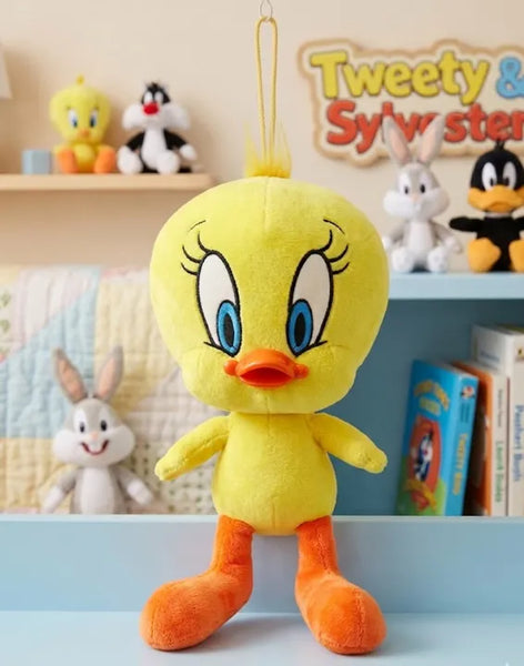 Soft Tweety Bird & Lucky Elephant Plush Dolls | Decorative & Cuddly Gift for Children