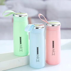 Elegant Glass Water Bottle with Bamboo Lid | Eco-Friendly Reusable Drink Bottle