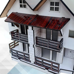 Modern Wooden House 3D Model