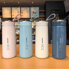 Elegant Glass Water Bottle with Bamboo Lid | Eco-Friendly Reusable Drink Bottle