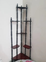 Luxury Wooden Corner Shelf for Living Room & Office