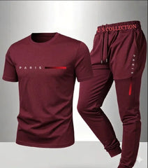 Men's Fashion Tracksuit – Comfortable Two-Piece Sportswear Set