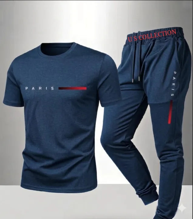 Men's Fashion Tracksuit – Comfortable Two-Piece Sportswear Set