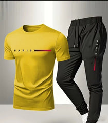 Men's Fashion Tracksuit – Comfortable Two-Piece Sportswear Set