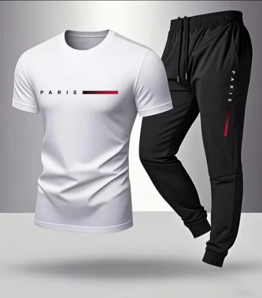 Men's Fashion Tracksuit – Comfortable Two-Piece Sportswear Set