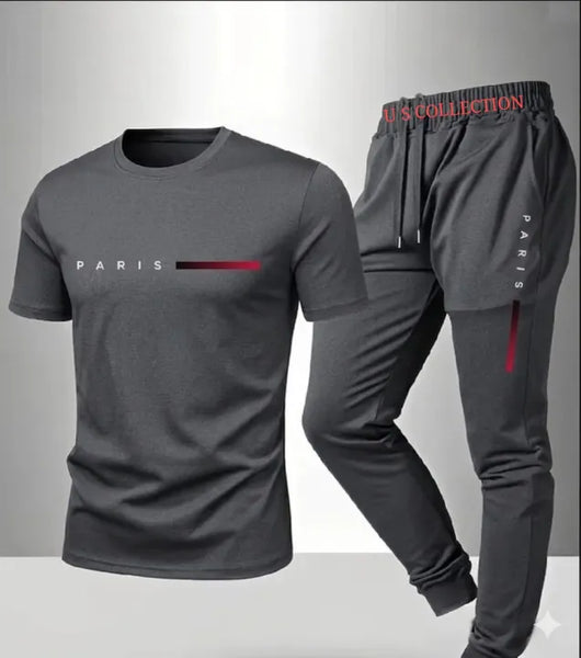 Men's Fashion Tracksuit – Comfortable Two-Piece Sportswear Set