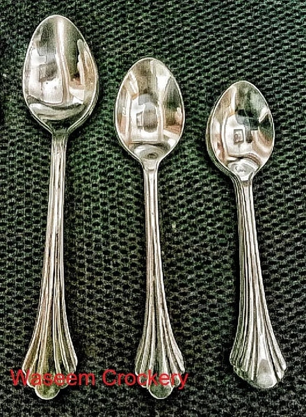 6 Dinner Spoons, 6 Teaspoons, 6 Forks & 6 Tablespoons