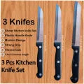 Sharp Multi-Purpose Stainless Steel Knives for Home Kitchen