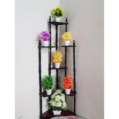 Luxury Wooden Corner Shelf for Living Room & Office
