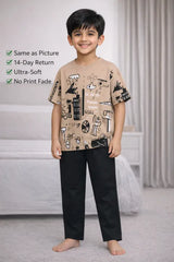 Stylish T-Shirt & Trouser Set for Boys | Age 7-14 Years